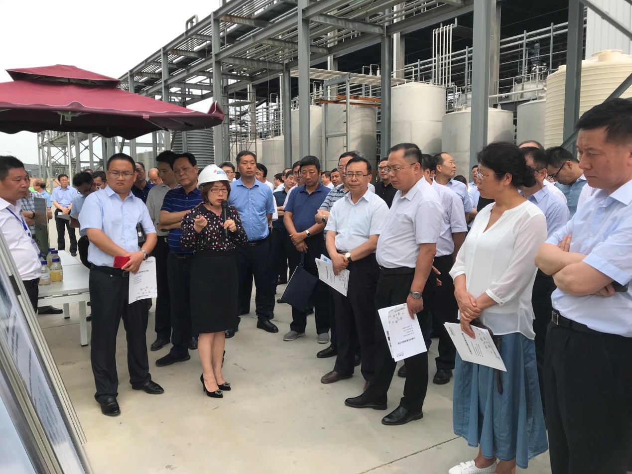 劉國中省長一行觀摩蒲城藍曉科技建設項目