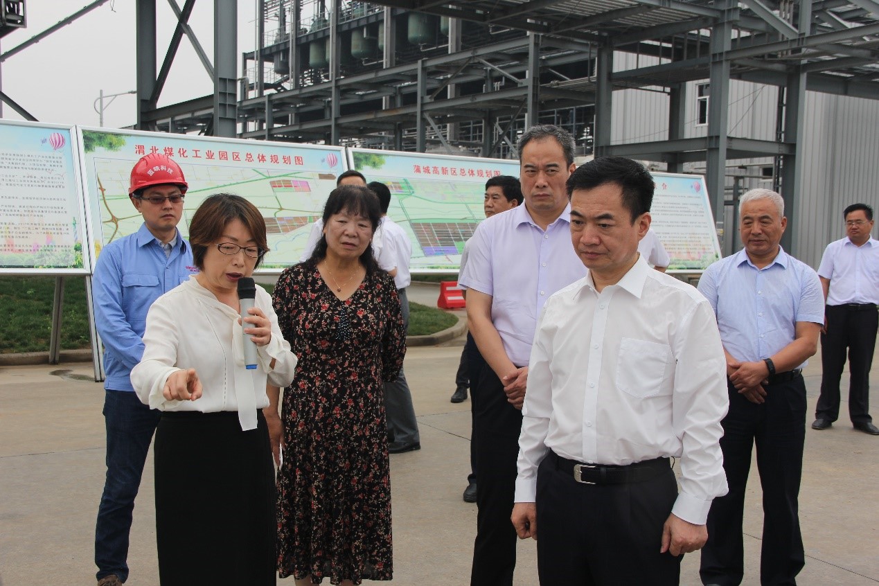 渭南市長李毅視察蒲城藍曉科技新材料有限公司