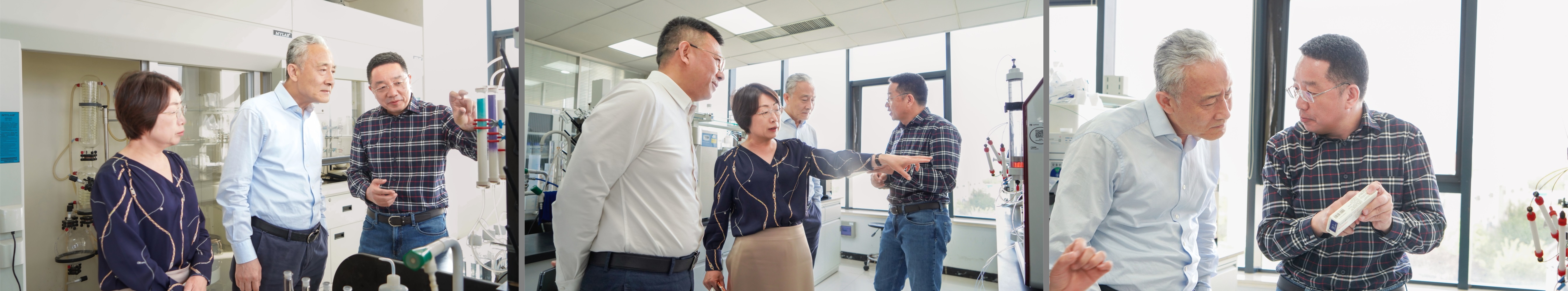 四川大學校長汪勁松一行蒞臨藍曉科技參觀交流